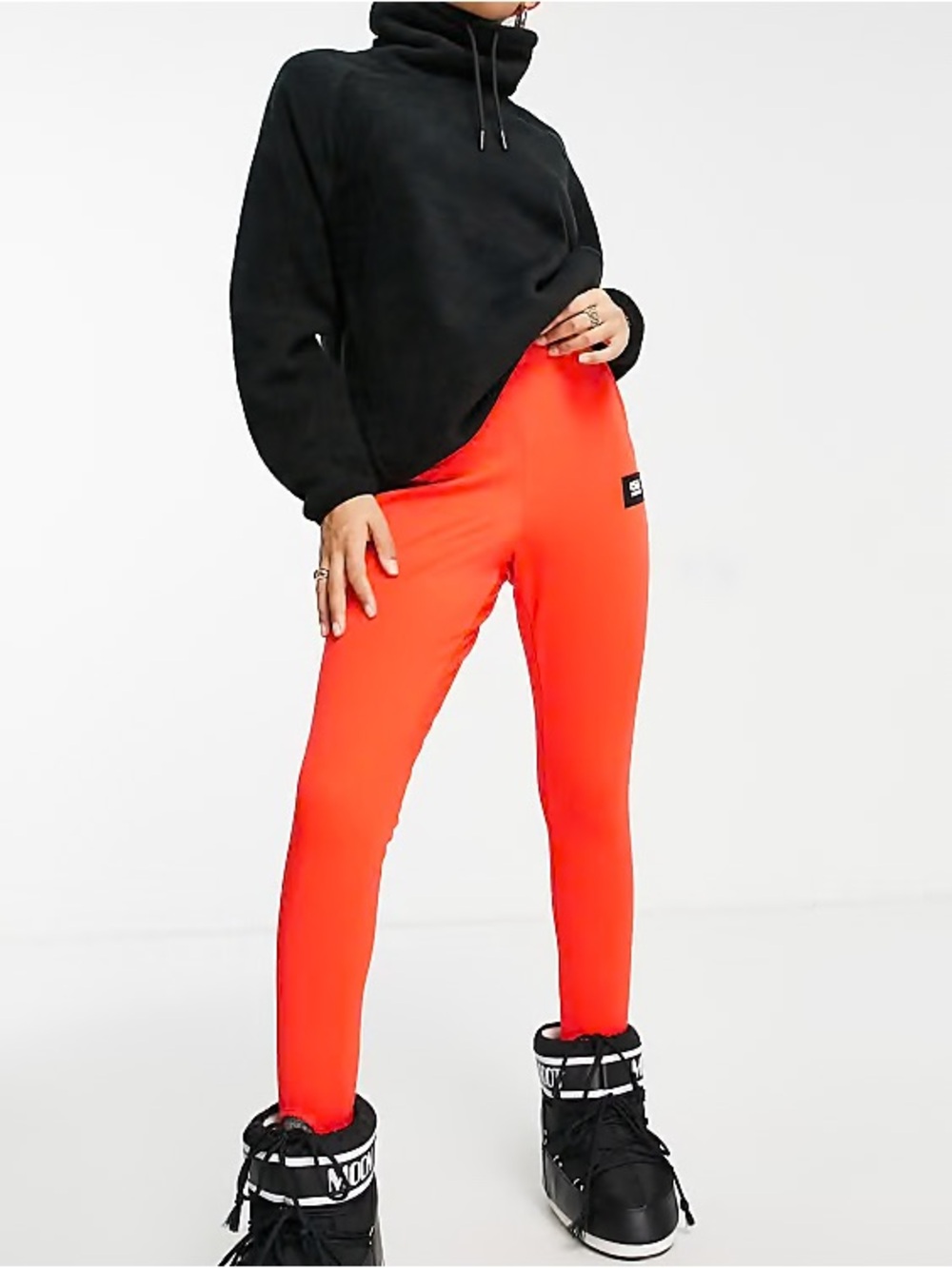 ASOS 4505 Ski and Snow Orange Stirrup Ski Pants Size 4 New with Tags